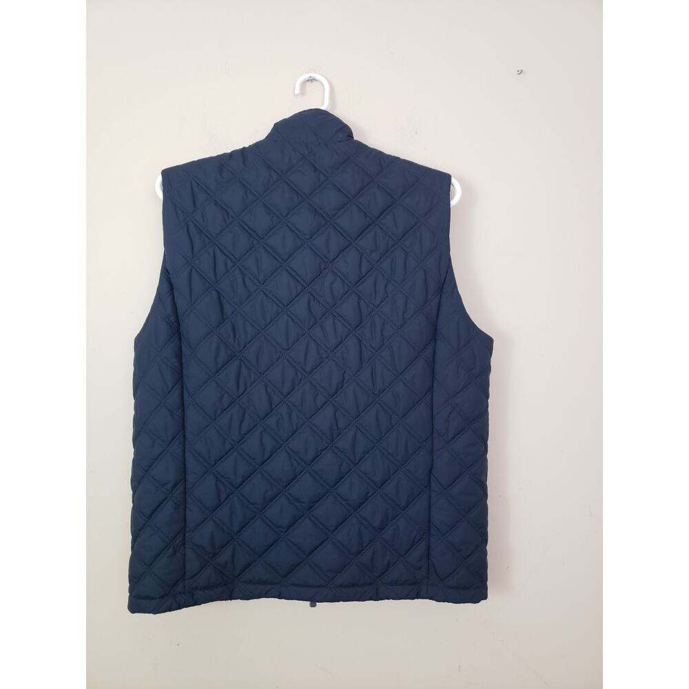 Brooks Brothers Vest Men XL Blue Thermore Quilted Jacket Insulated Full Zip - Picture 4 of 10